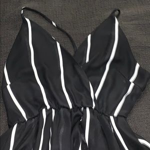 Black & white stripped dress